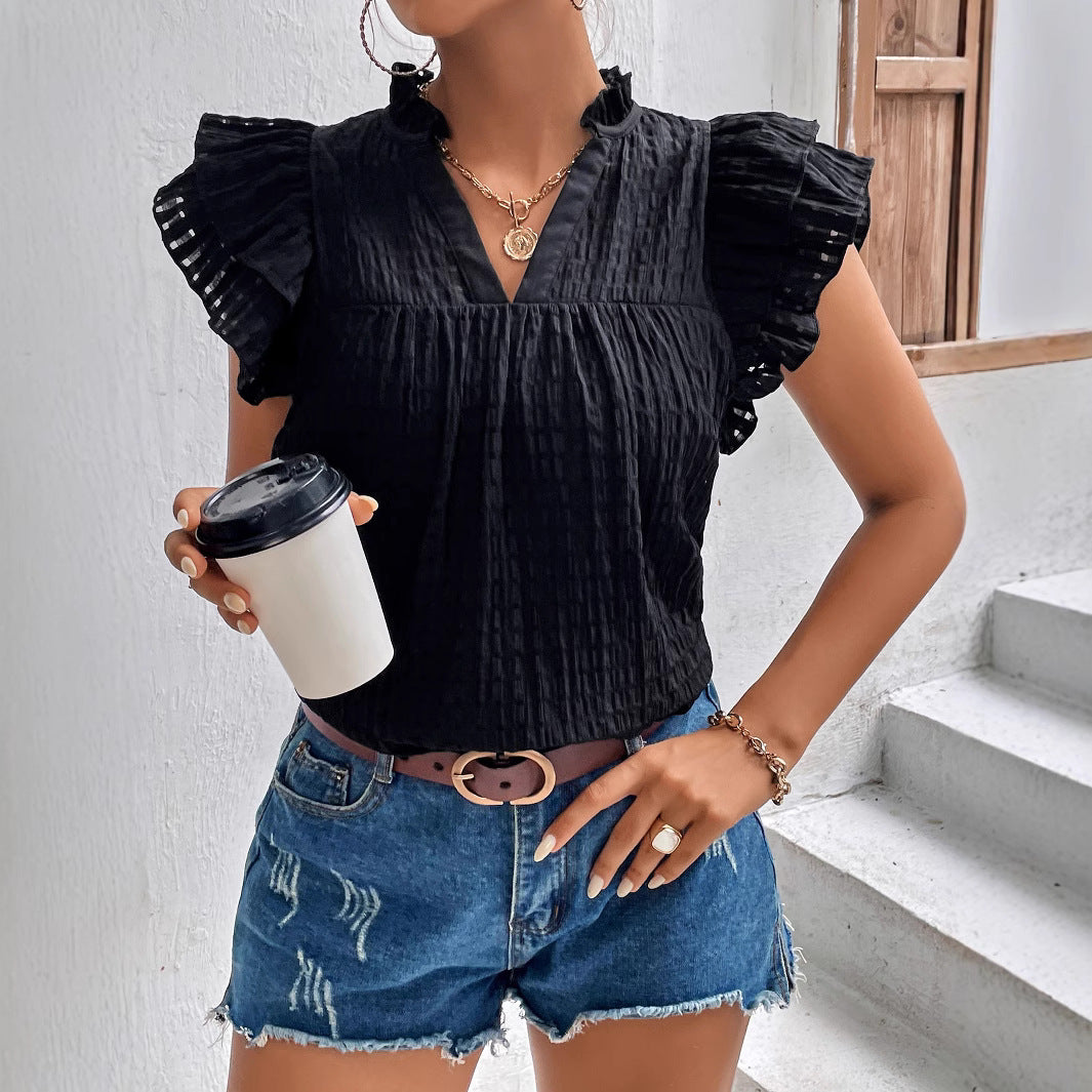 The Nova Ruffled Blouse