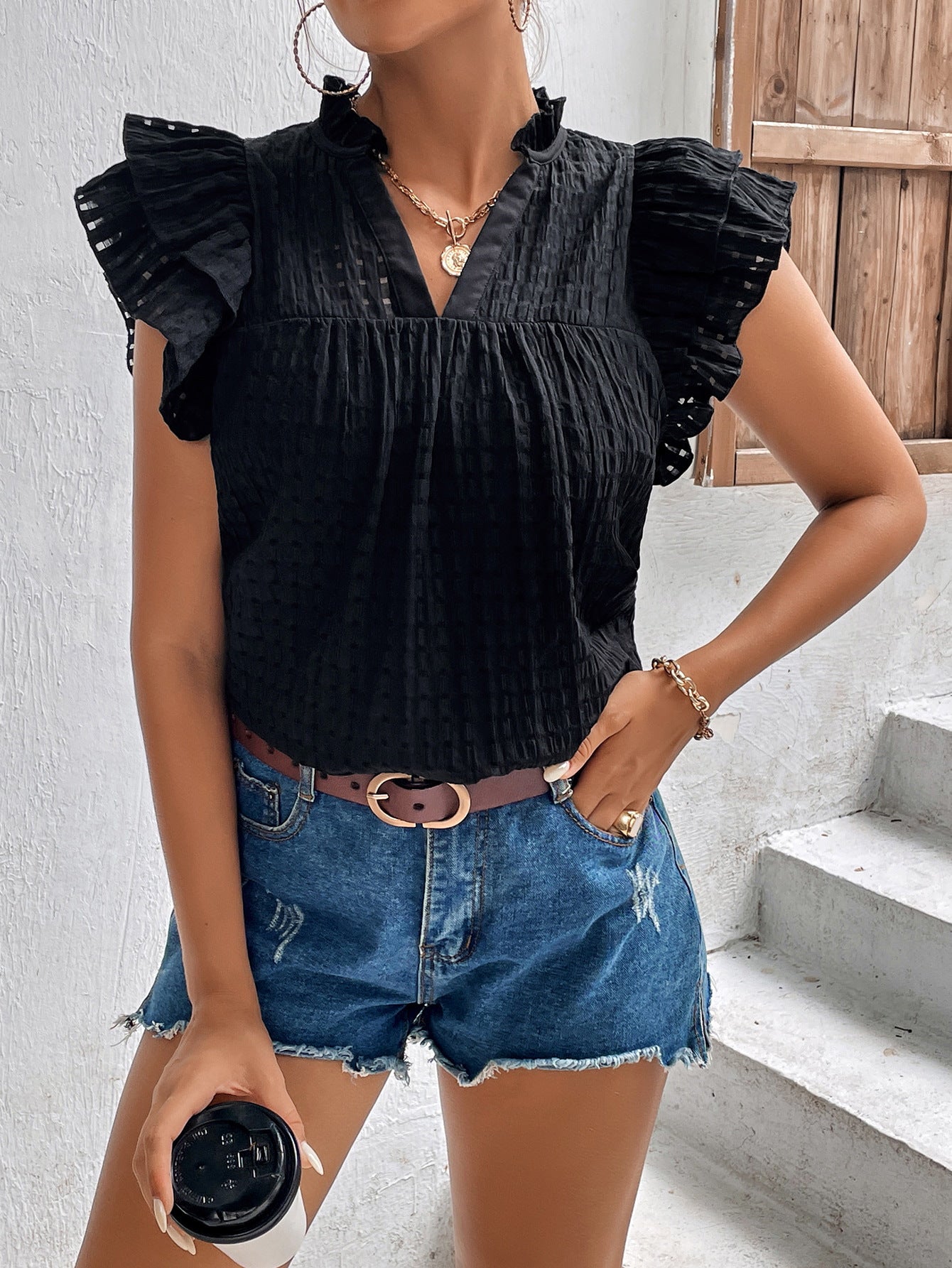 The Nova Ruffled Blouse