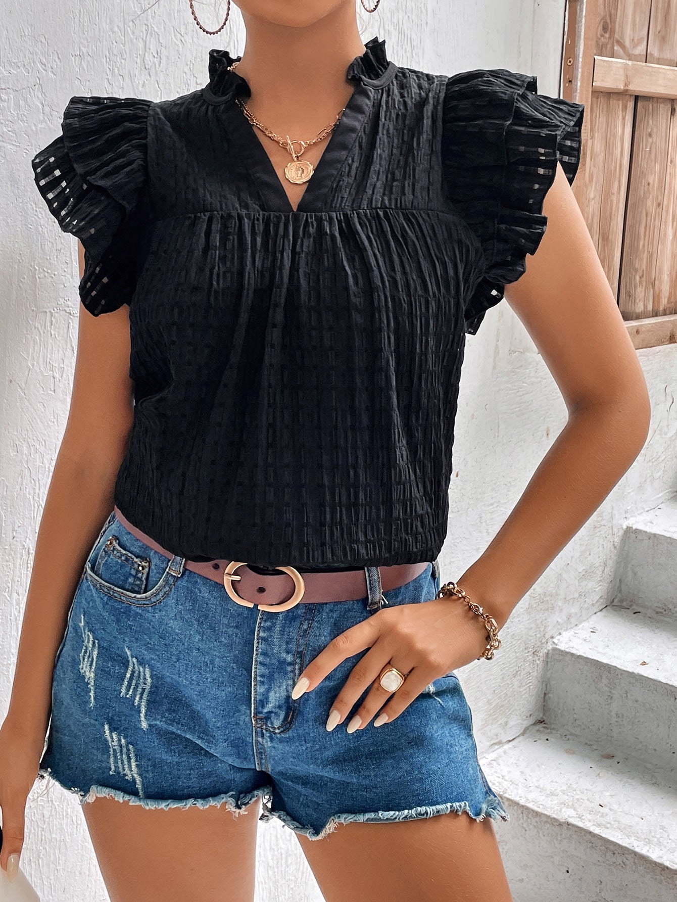 The Nova Ruffled Blouse