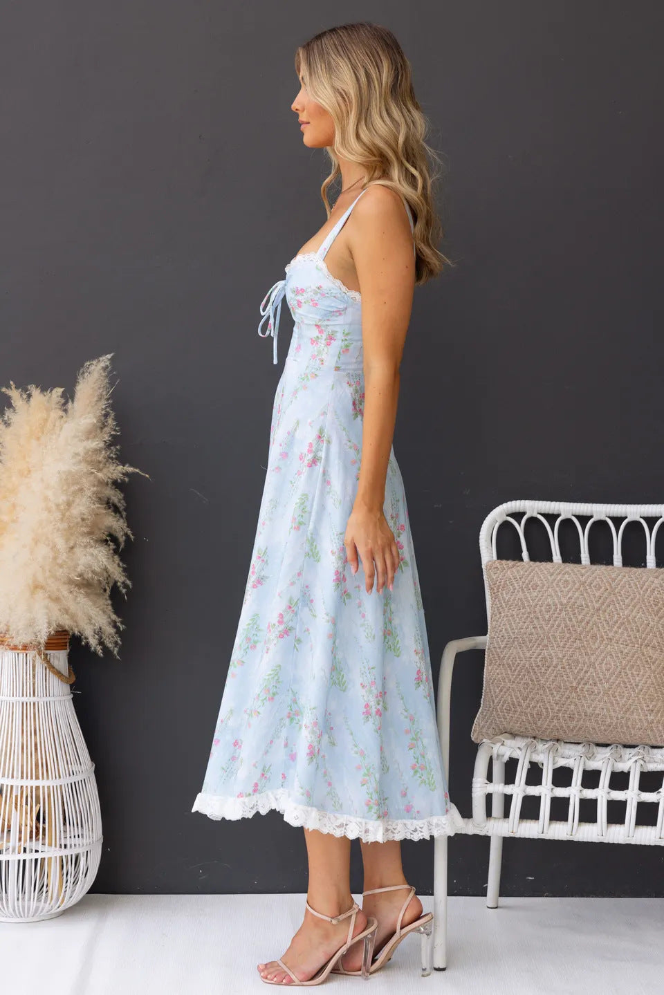 The Aurelia Lace-Trim Dress