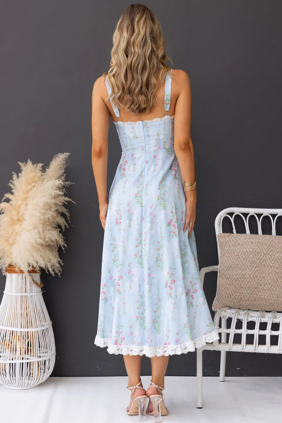 The Aurelia Lace-Trim Dress