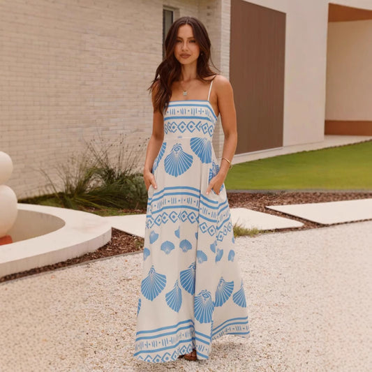 The Aurora Coastal Maxi Dress