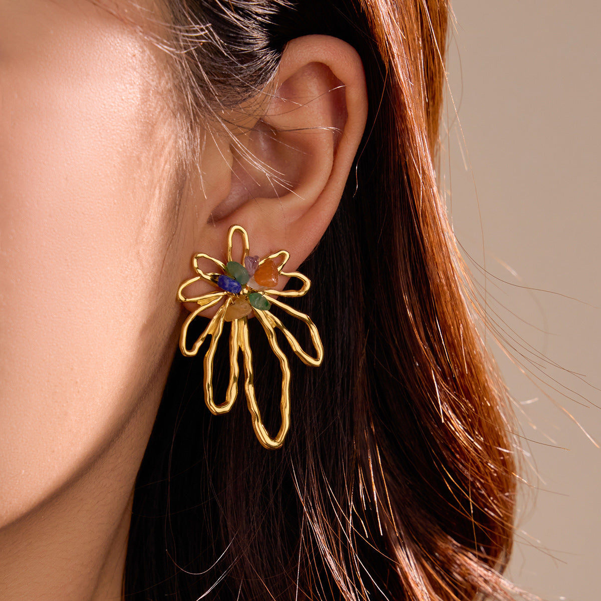 The Celeste Pearl Stainless Steel Earrings