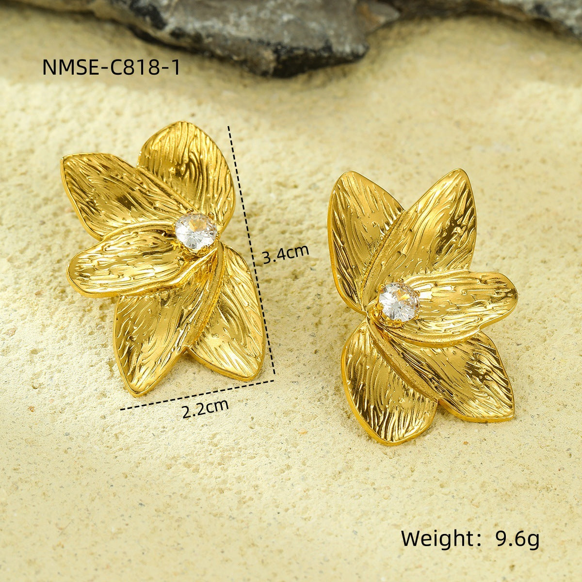 The Celeste Pearl Stainless Steel Earrings
