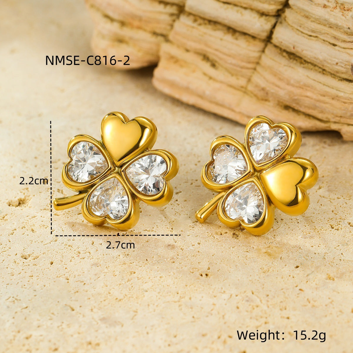 The Celeste Pearl Stainless Steel Earrings