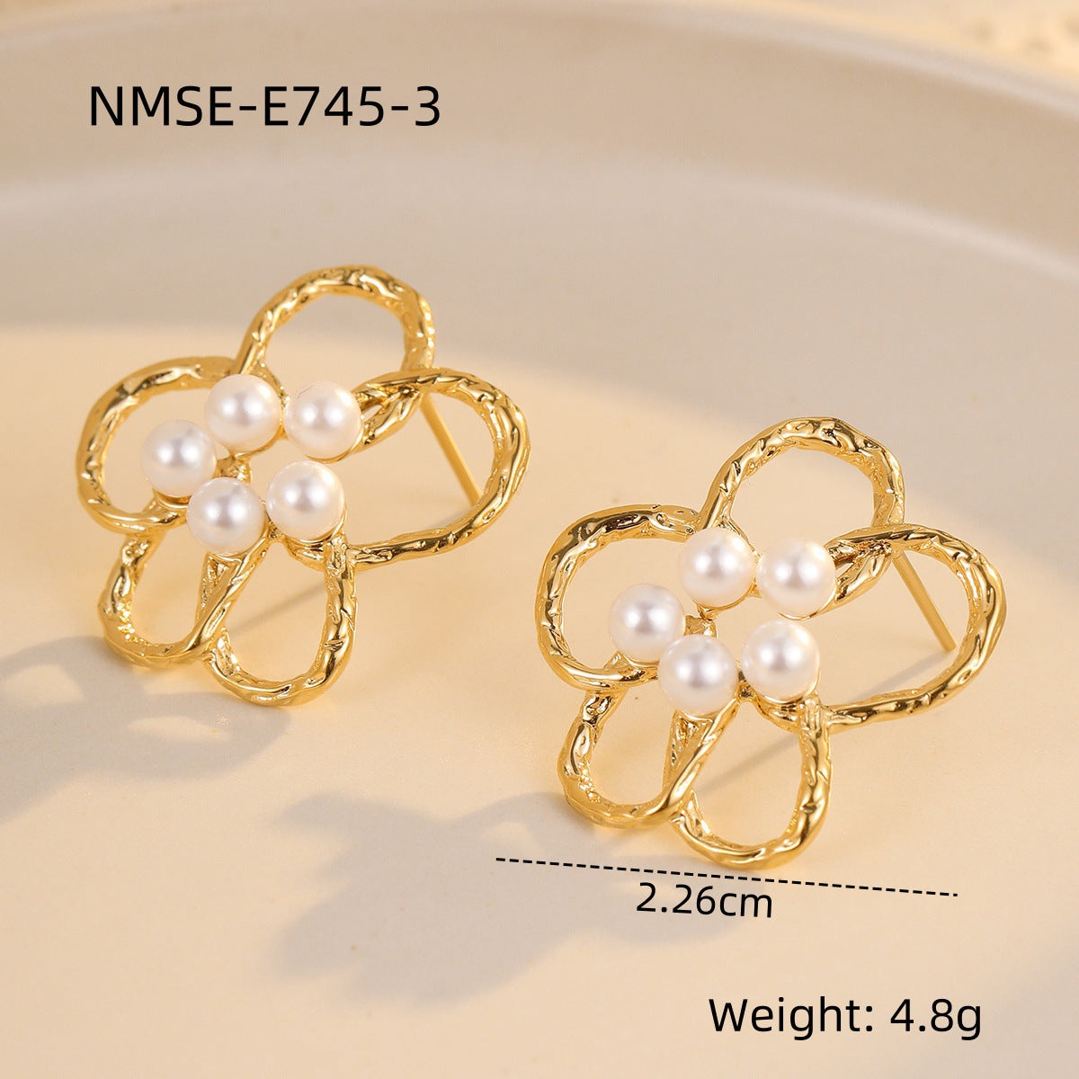 The Celeste Pearl Stainless Steel Earrings