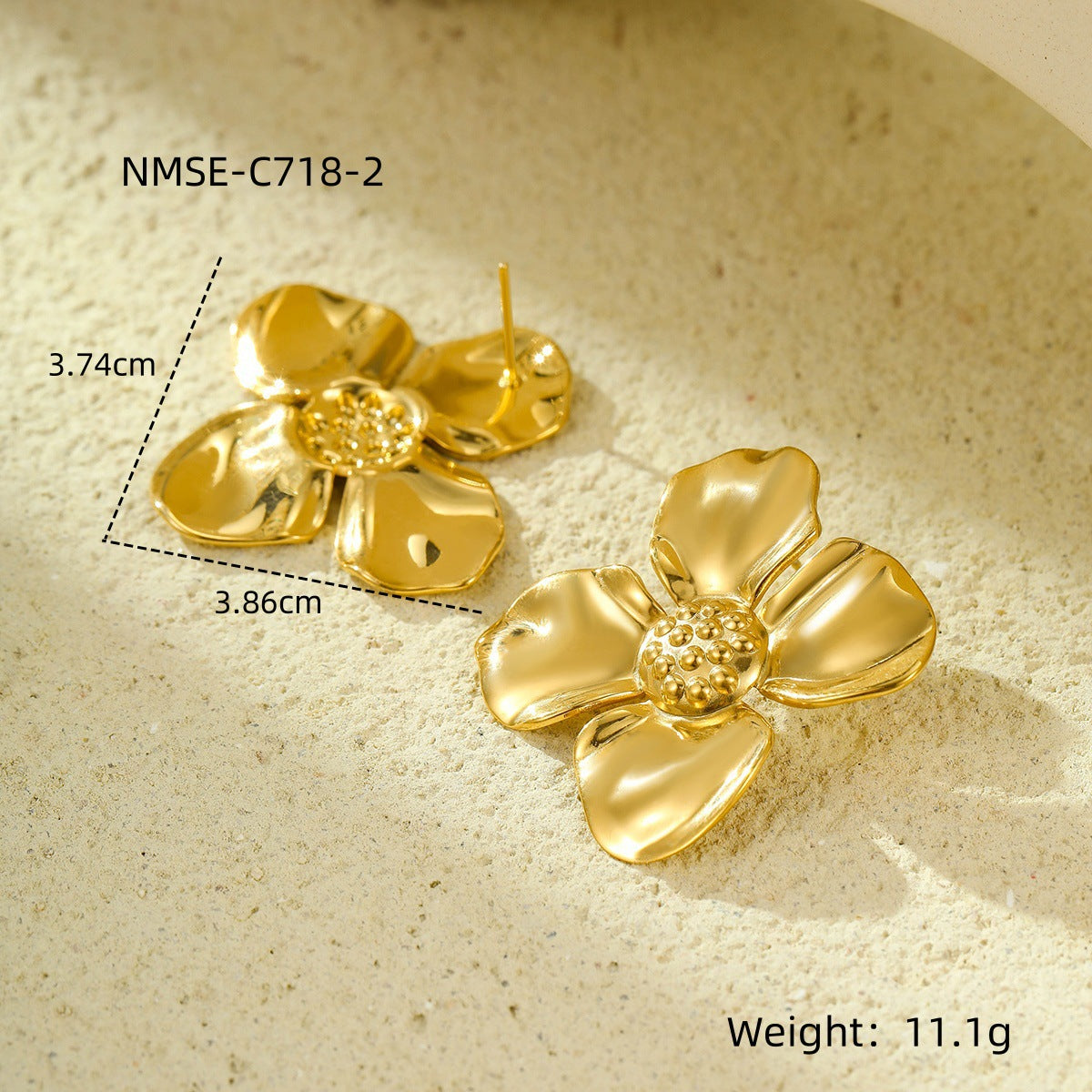 The Celeste Pearl Stainless Steel Earrings