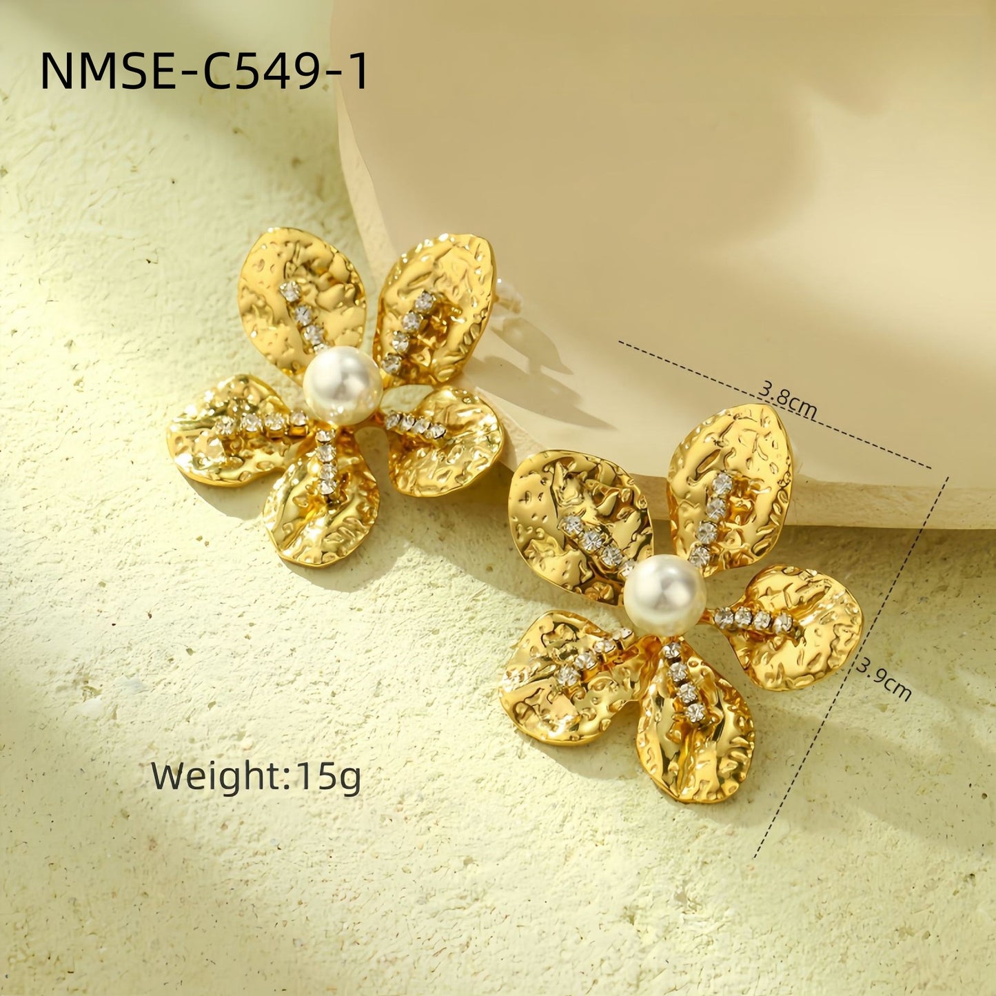 The Celeste Pearl Stainless Steel Earrings