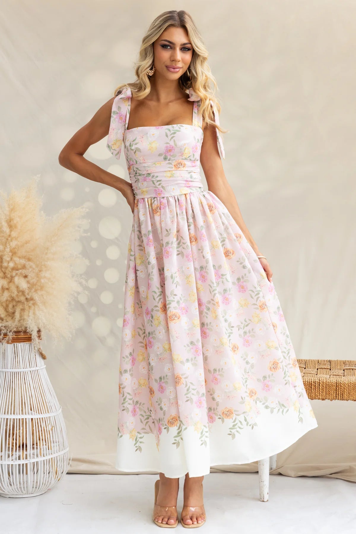 The Celestia Bow-Strap Dress
