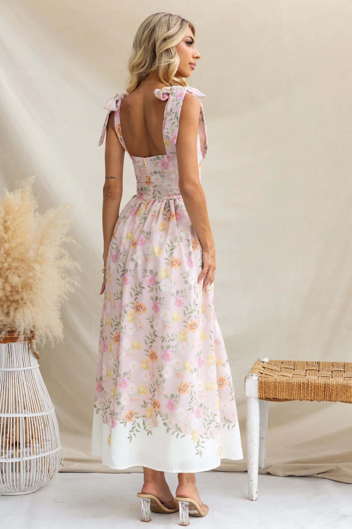 The Celestia Bow-Strap Dress