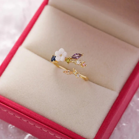 The Lunaria Blossom Ring